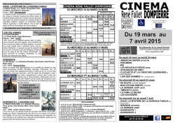 Du 19 mars au 7 avril 2015