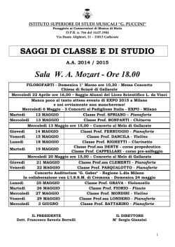 ISTITUTO SUPERIORE DI STUDI MUSICALI &ldquo;G