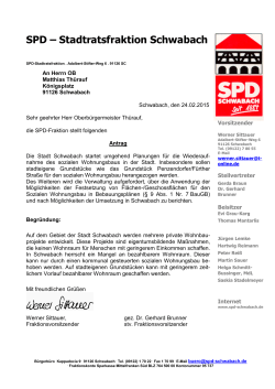 SPD – Stadtratsfraktion Schwabach