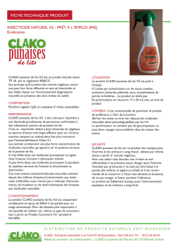 fiche produit - clako punaises de lits