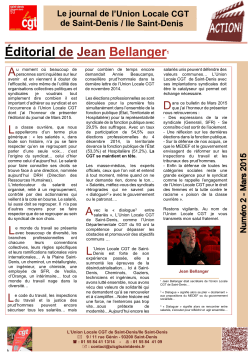 Journal de Union Locale Action marron n°2 - UL CGT Saint