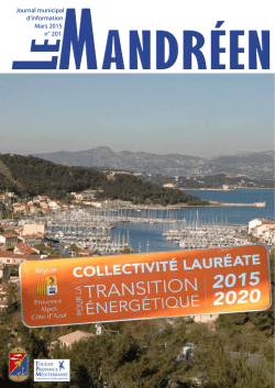 Journal municipal d`information Mars 2015 n° 201