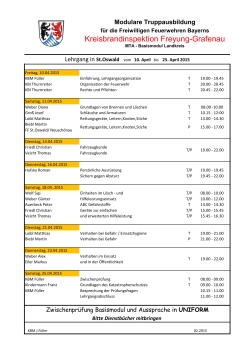 Stundenplan MTA Basismodul St.Oswald 2015
