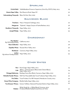 Sauvignon Blanc Chardonnay Other Whites