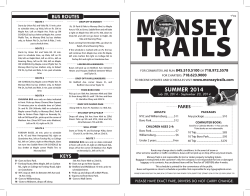 SUMMER 2014 - Monsey Trails