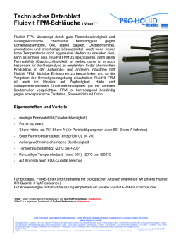 Technisches Datenblatt Fluidvit FPM-Schläuche - LIQUID-scan
