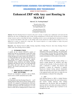 Enhanced ZRP with Any cast Routing in MANET