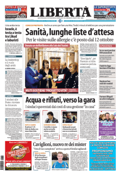 Scarica il PDF della prima pagina di oggi