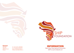 INFORMATION - Ship Foundation