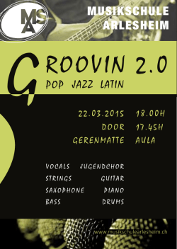 GROOVIN 2.0 Rock Pop Jazz