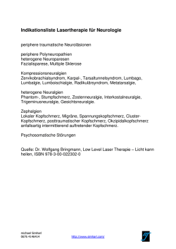 Indikationsliste Neurologie