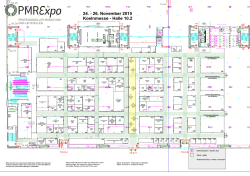 Hallenplan PMRExpo 2015