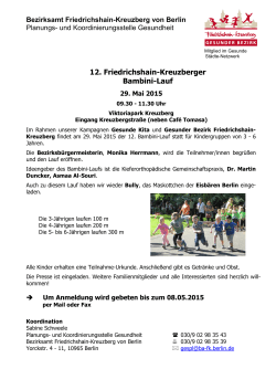 12. Friedrichshain-Kreuzberger Bambini-Lauf
