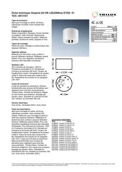 Fiche technique Onperla D2 HR LED2000nw ETDD 01 TOC: 6013151