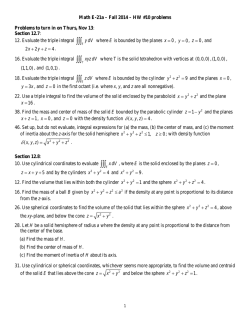 HW#10 problems