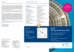 DGVS Spring Conference 2015
