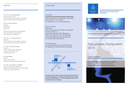 Hypophysen-Symposium 2015