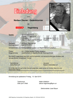 ASKÖ Hagenberg Gedenkturnier 17.04.2015