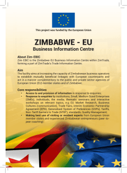 ZIMBABWE - EU
