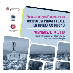 un`ipotesi progettuale per borgo xx giugno