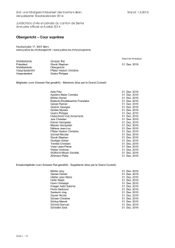 Zivil- und Strafgerichtsbarkeit des Kantons Bern