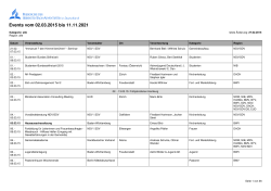 Events vom 01.03.2015 bis 11.11.2021