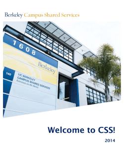 Download the CSS Welcome Packet