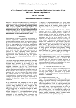 D.J. Perreault, “A New Power Combining and Outphasing
