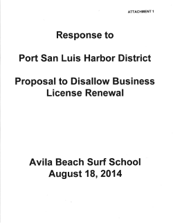 Attachment - Port San Luis Harbor District