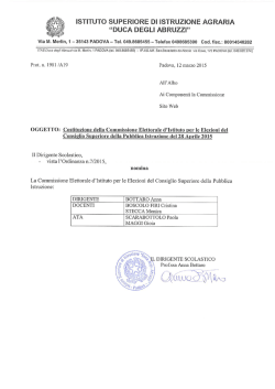 Comm_ Elettorale d_Istituto per Elezioni CSPI