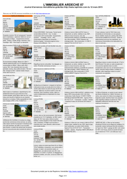 Journal immobilier 07
