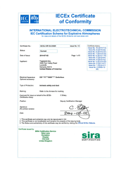 IECEx - Intrinsically Safe (Ex ia)