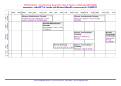 Emploi du temps CELCAT - IUT "A" Paul Sabatier