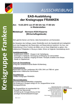 EAS-Ausbildung am 13.03.2015