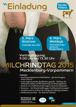 Milchrindtag M-V, Güstrow & Woldegk, 03. + 04. März 2015