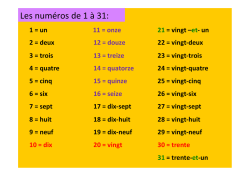 les numÇros de 1 Ö 31.pptx