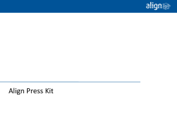 Align Press Kit