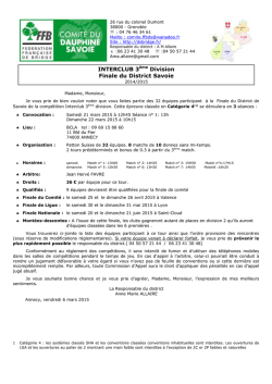 div3 - Comit&eacute; Dauphin&eacute; Savoie de Bridge