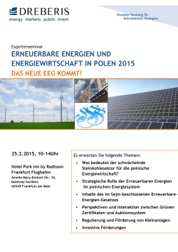 erneuerbare energien und energiewirtschaft in polen 2015