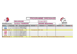 Dressage MULHOUSE - ETAPE 1 DU GRAND REGIONAL