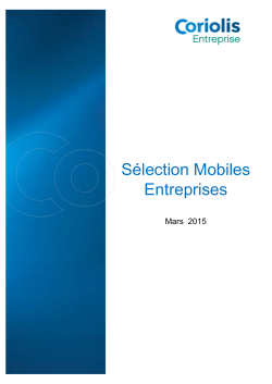 Sélection Mobiles - Mars 2015