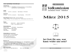 s BLÄTTLE als pdf - Volksmission Heidenheim