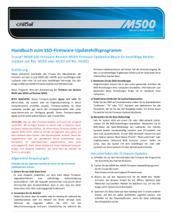 Handbuch zum SSD-Firmware-Updatehilfsprogramm