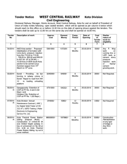 Download NIT - West Central Railway