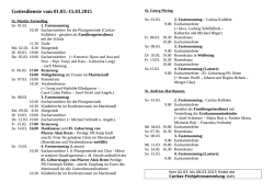 Gottesdienste vom 01.03.-15.03.2015