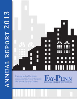 ANNU AL REPOR T 2013 - Fay-Penn Economic Development Council