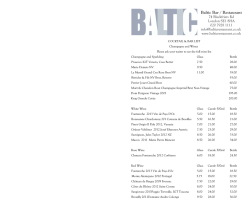 Download Full Cocktail List (Pdf)