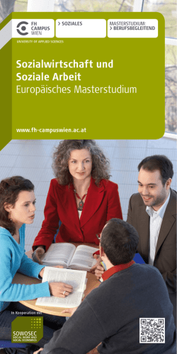 Info-Folder Sozialwirtschaft und Soziale Arbeit