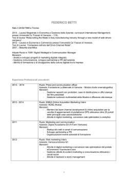 Curriculum Vitae Federico Betti 0.10 Mb