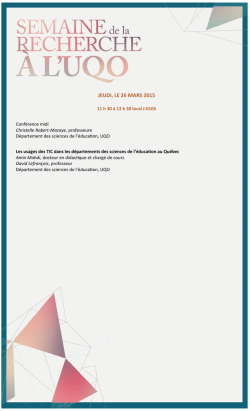 JEUDI, LE 26 MARS 2015